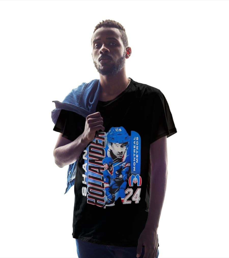 Shane Hollander Montreal Metros 24 Hockey Player Sports T-Shirt