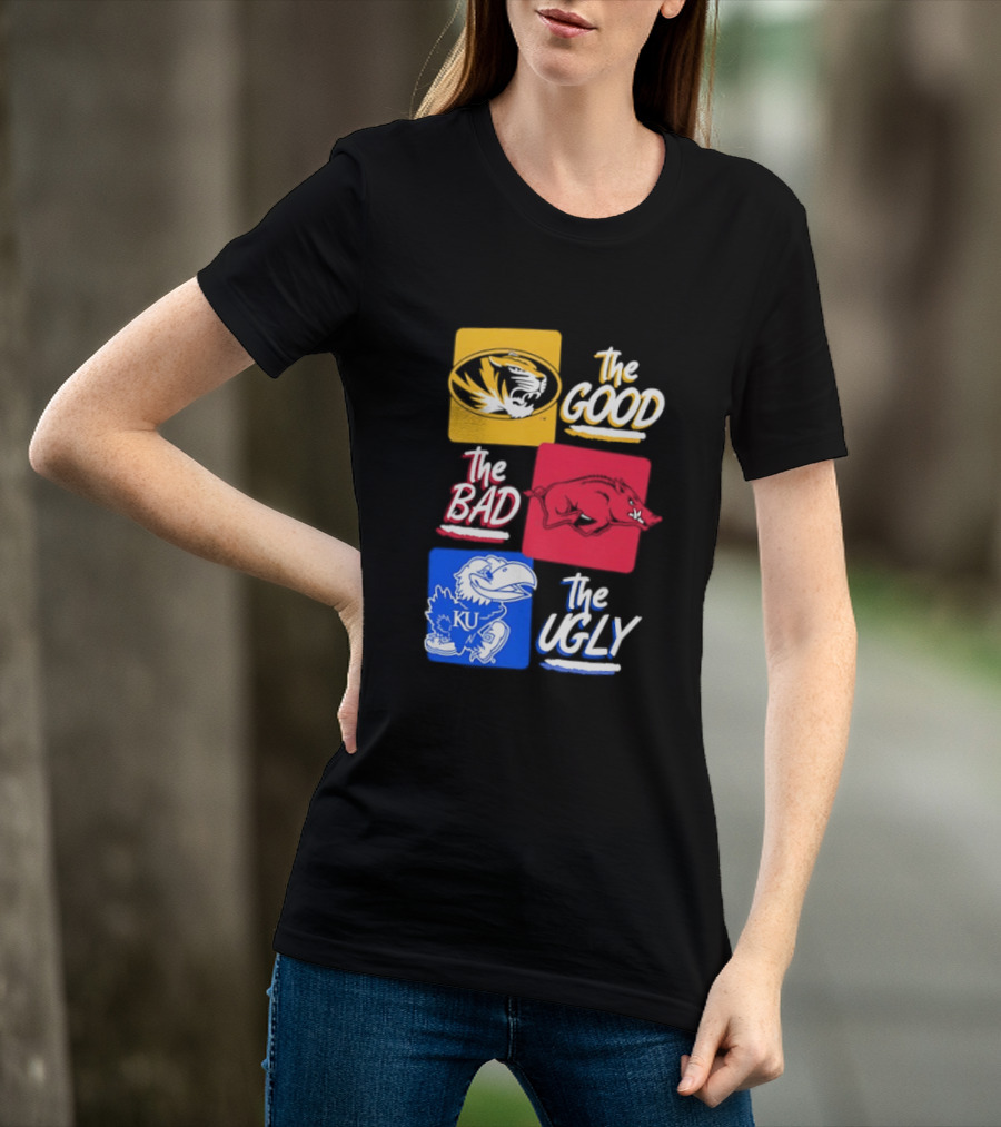 Missouri Tigers The Good The Bad The Ugly Kansas Jayhawks Rivalry T-Shirt
