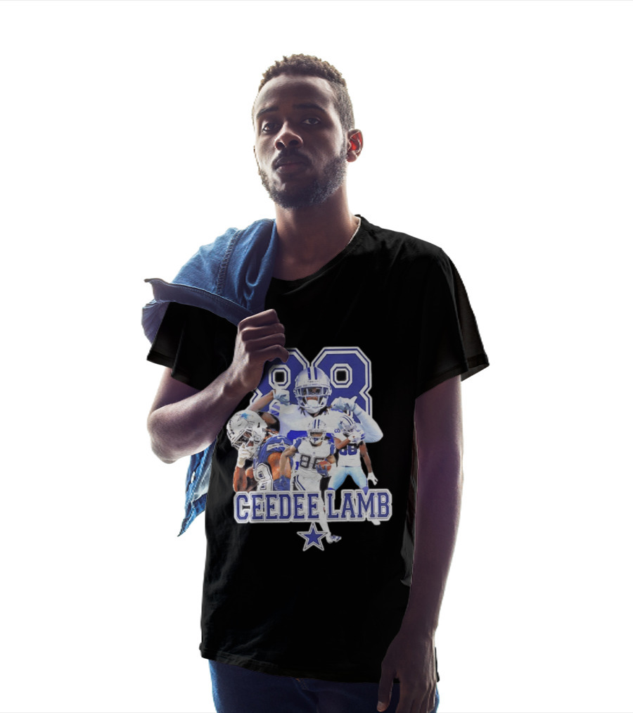 CeeDee Lamb Dallas Cowboys 88 Player Collage T-Shirt