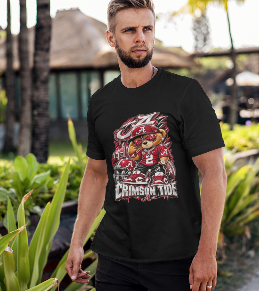 Crimson Tide Alabama Bear Football NCAA Sporting Powerhouse T-Shirt