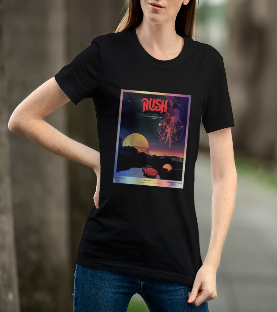 RUSH Fifty Something Tour 2026 San Jose SAP Center October 15 & 17 Concert T-Shirt