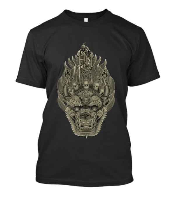 The Hu Store Halloween Mask Skull T-Shirt