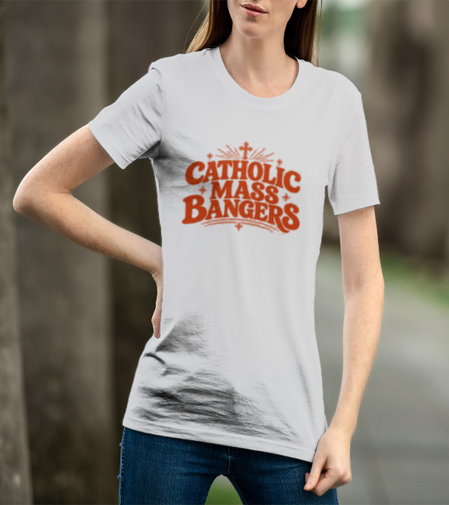 Catholic Mass Bangers Tracklist Iconic Worship Collection T-Shirt