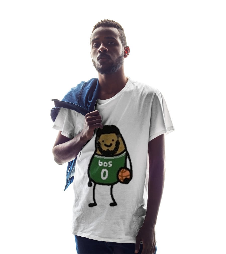 Boston Celtics Jayson Tatum Potatum Cartoon Basketball T-Shirt