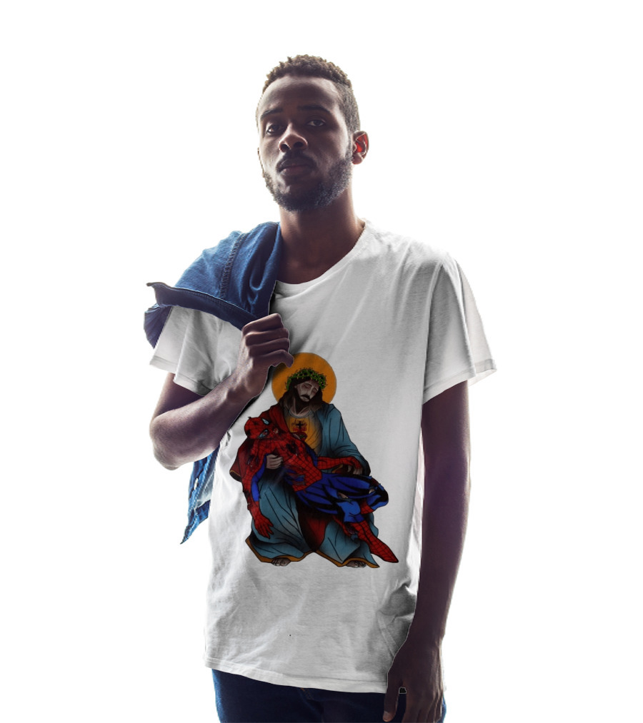 Spider Man Jesus Pieta Marvel T-Shirt