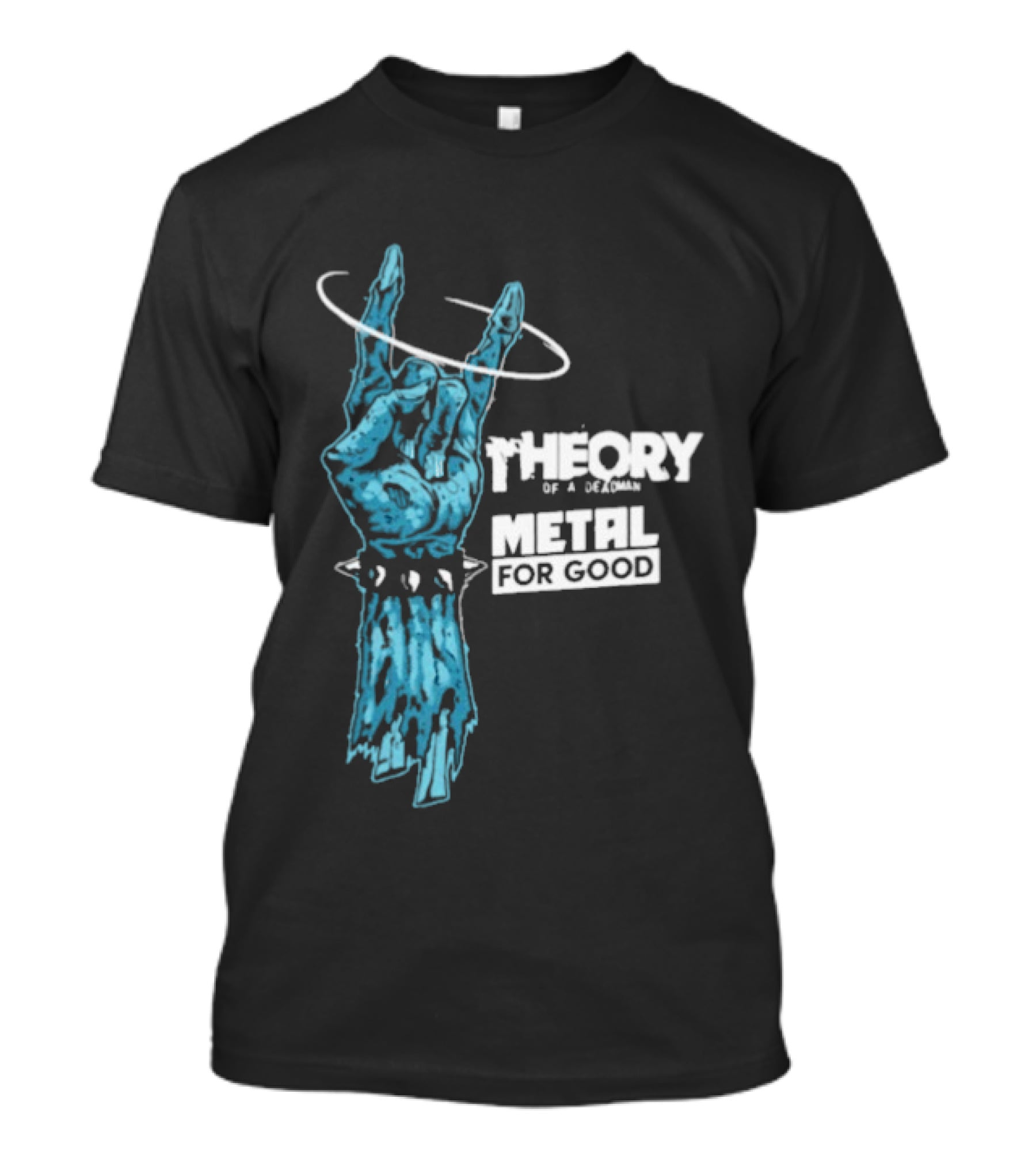 Theory Of A Deadman Metal For Good Blue Hand Halo Collaboration T-Shirt