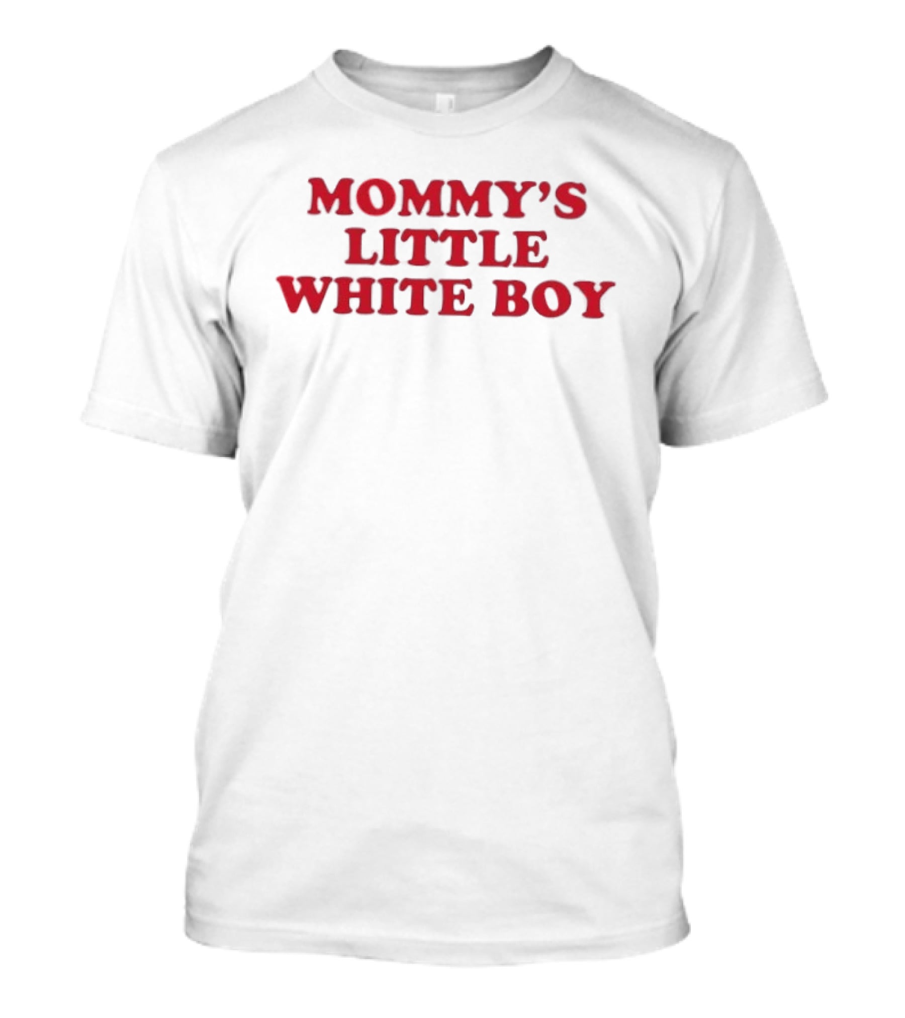 Mommy's Little White Boy Retro Red Font T-Shirt