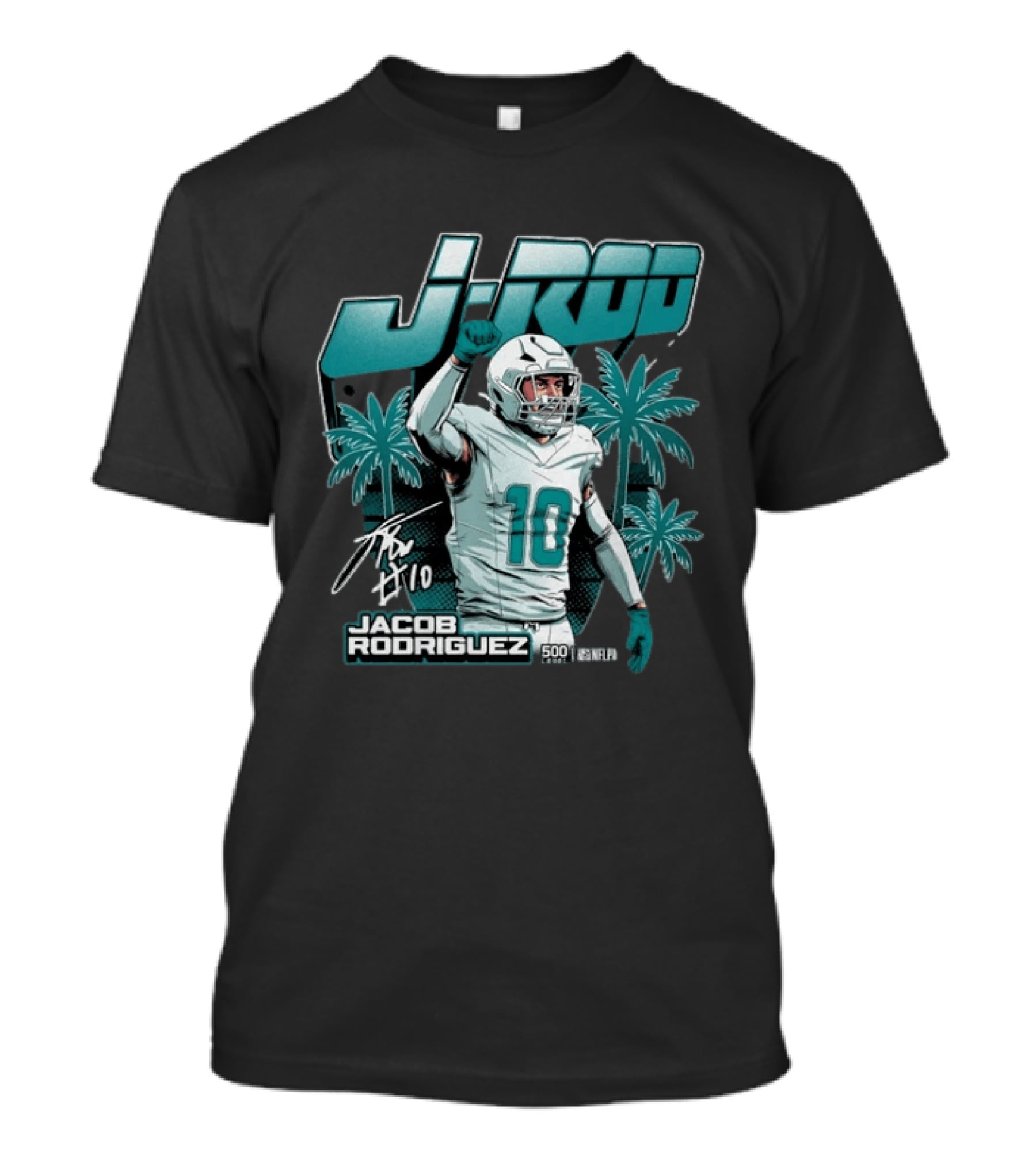 Jacob Rodriguez J Rod Miami Football 500 Wind T-Shirt