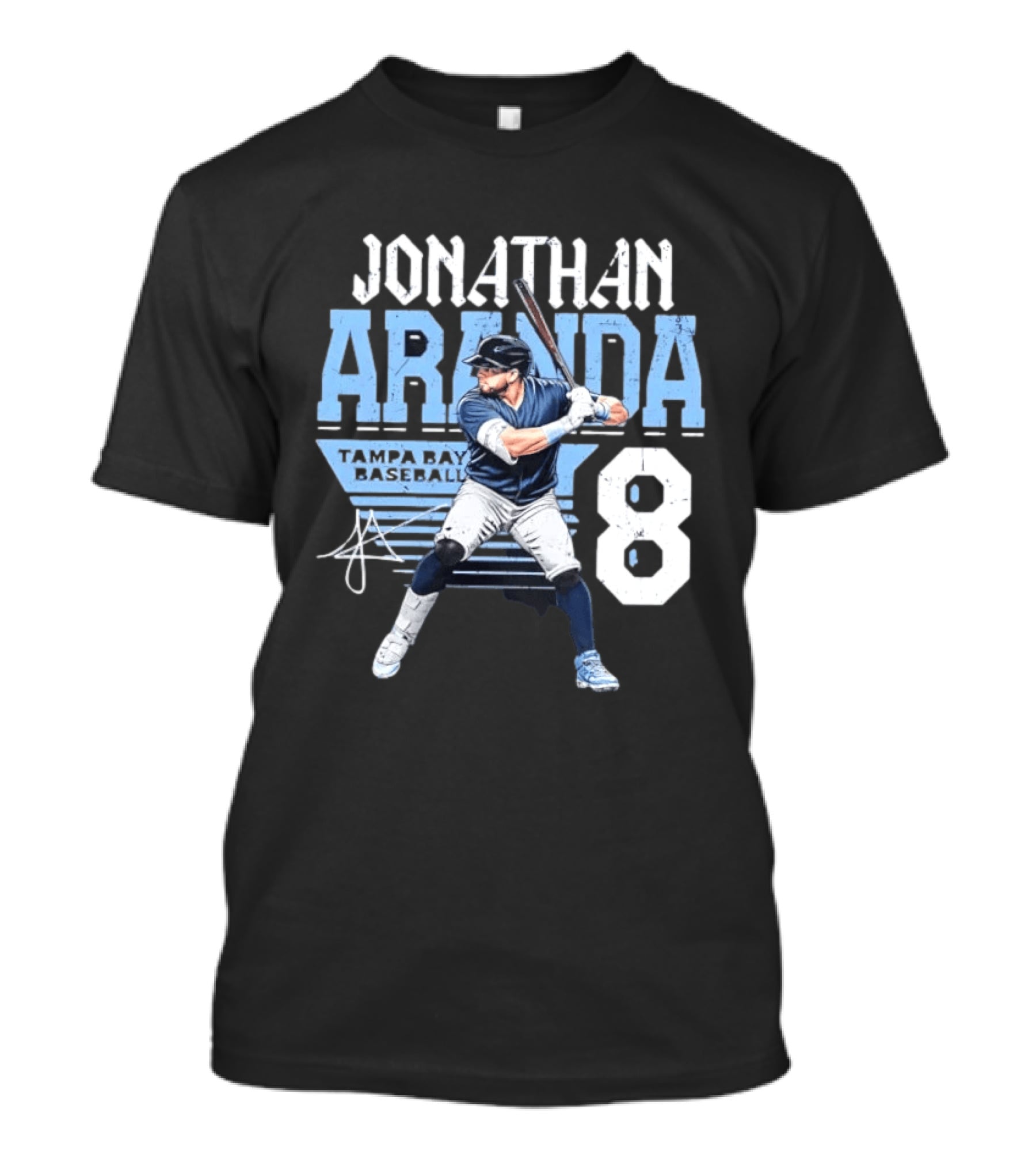 Jonathan Aranda Tampa Bay Baseball Number 8 Player T-Shirt