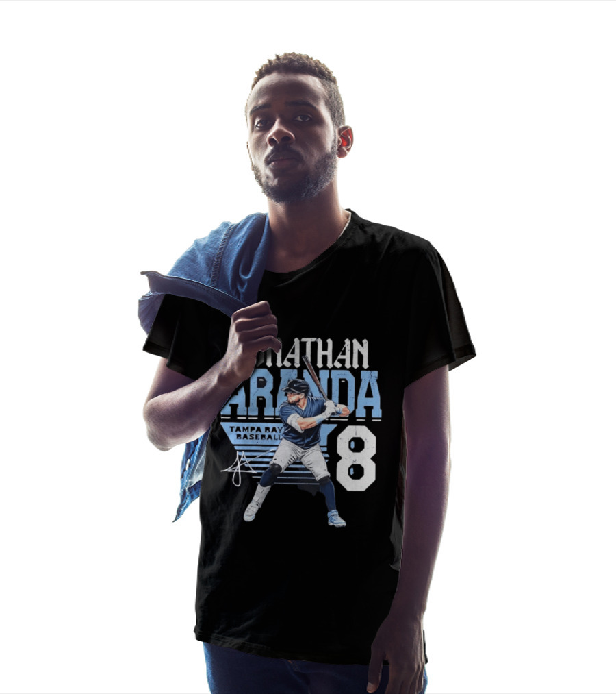 Jonathan Aranda Tampa Bay Baseball Number 8 Player T-Shirt