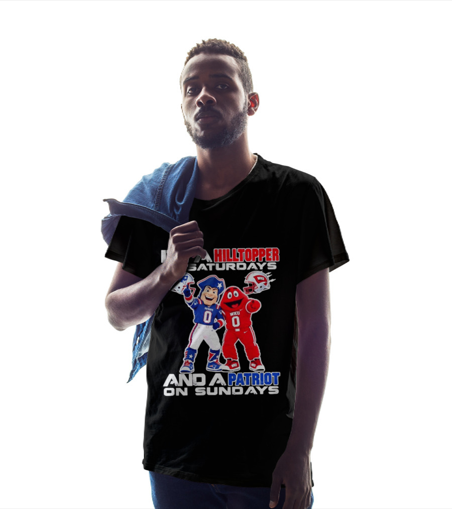 WKU Hilltopper Saturdays Patriots Sundays Football Mascots T-Shirt
