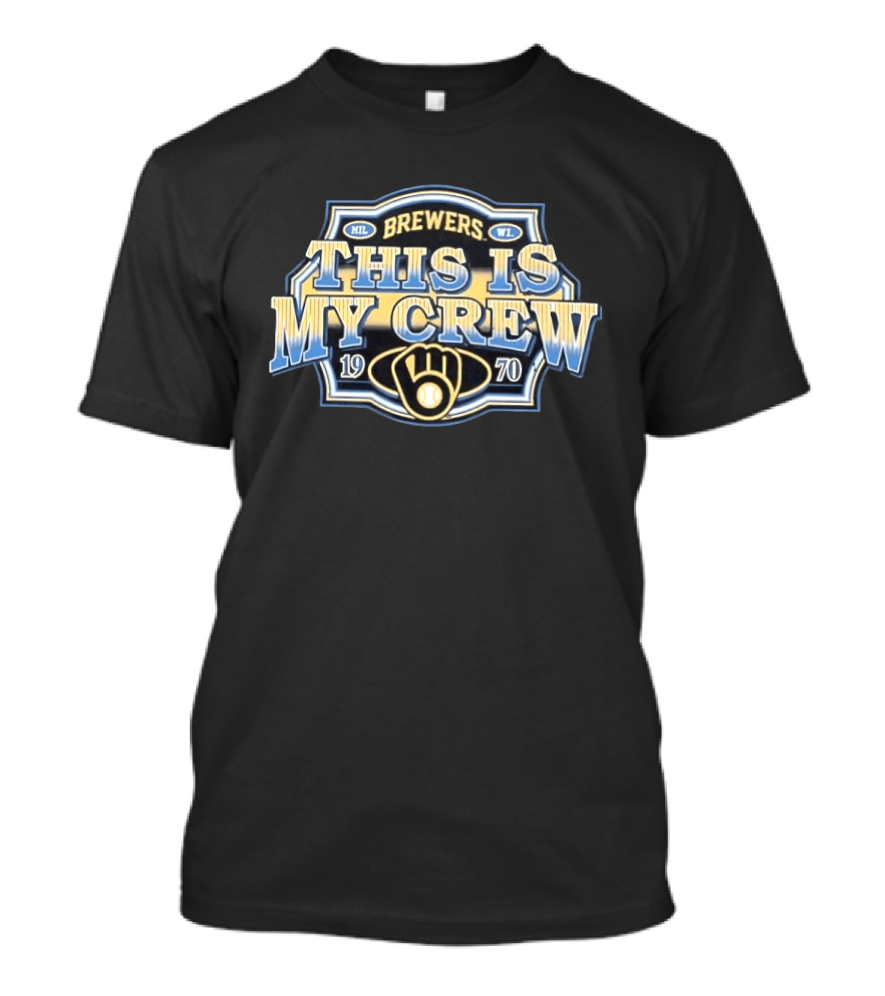 Milwaukee Brewers This Is My Crew 1970 Logo MIL WI T-Shirt
