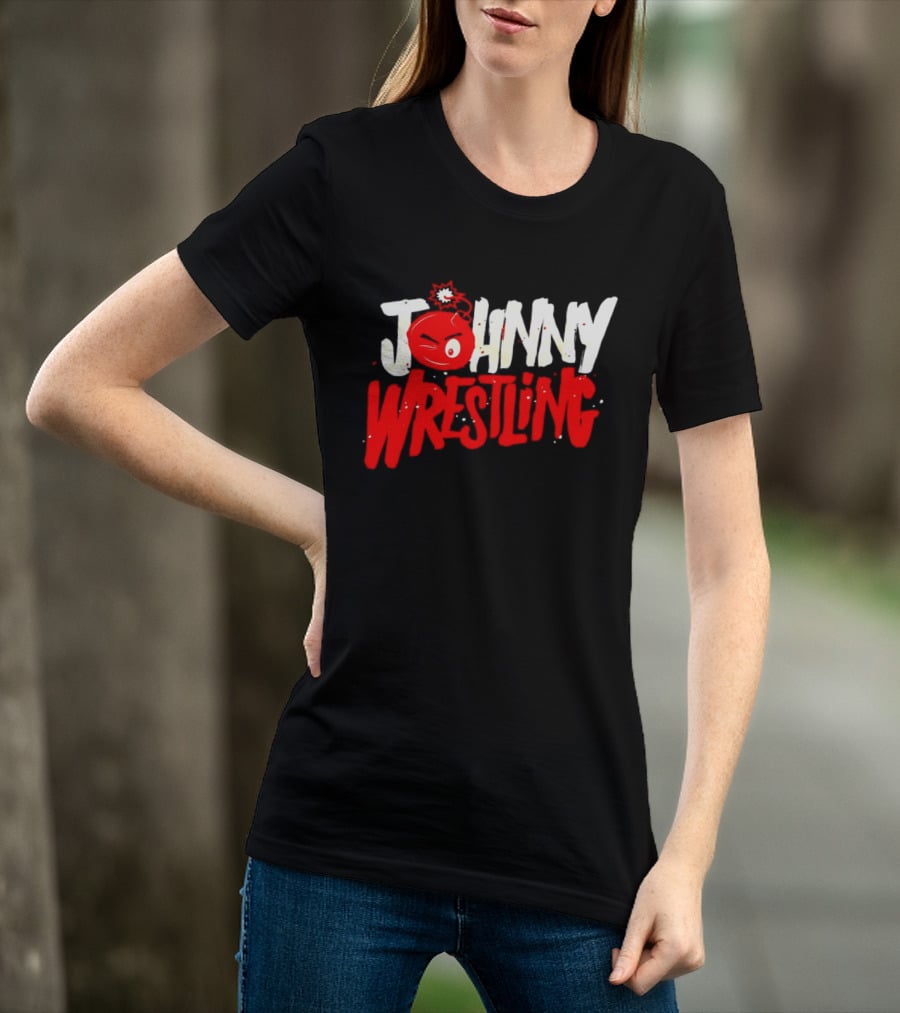 Johnny Wrestling Boom WWE Winking Bomb T-Shirt