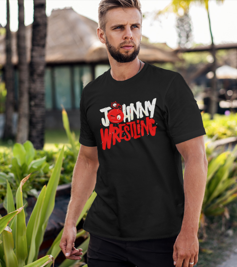 Johnny Wrestling Boom WWE Winking Bomb T-Shirt