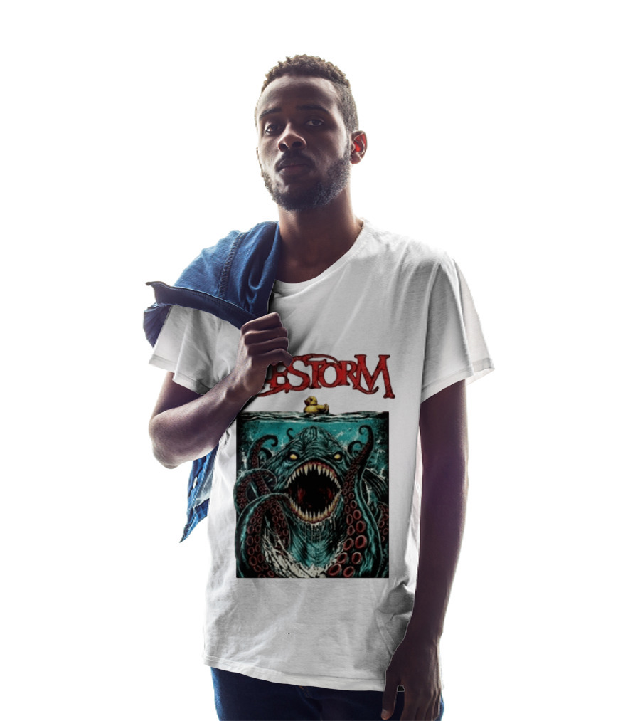 Alestorm Kraken Jaws Summer Tour 2026 Hyperion Omnitour Rubber Duck T-Shirt