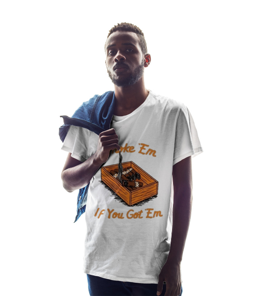 Tennessee Volunteers Smoke Em If You Got Em Cigar Box T-Shirt