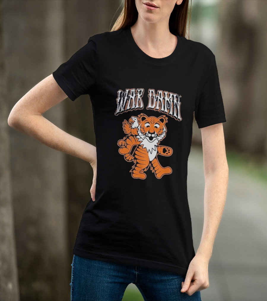 Auburn Tigers War Damn Tiger And Eagle T-Shirt