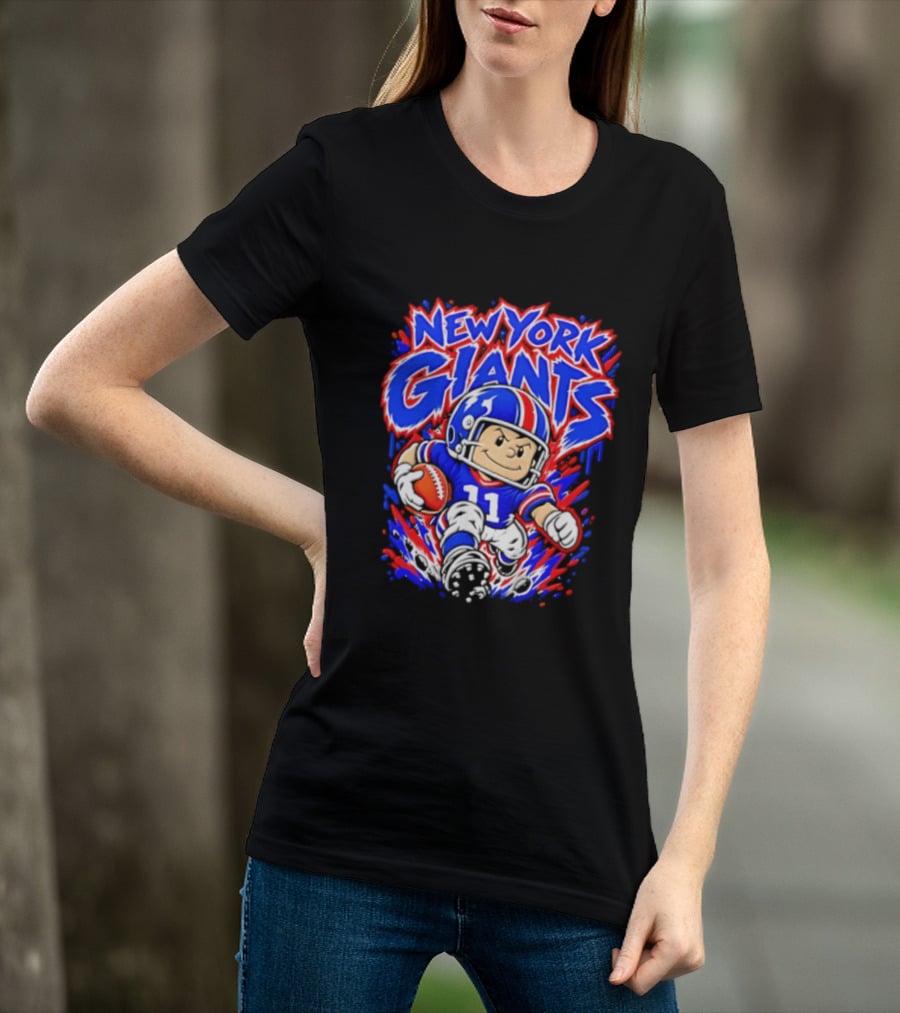 New York Giants Cartoon Player Number 11 Football NFL T-Shirt