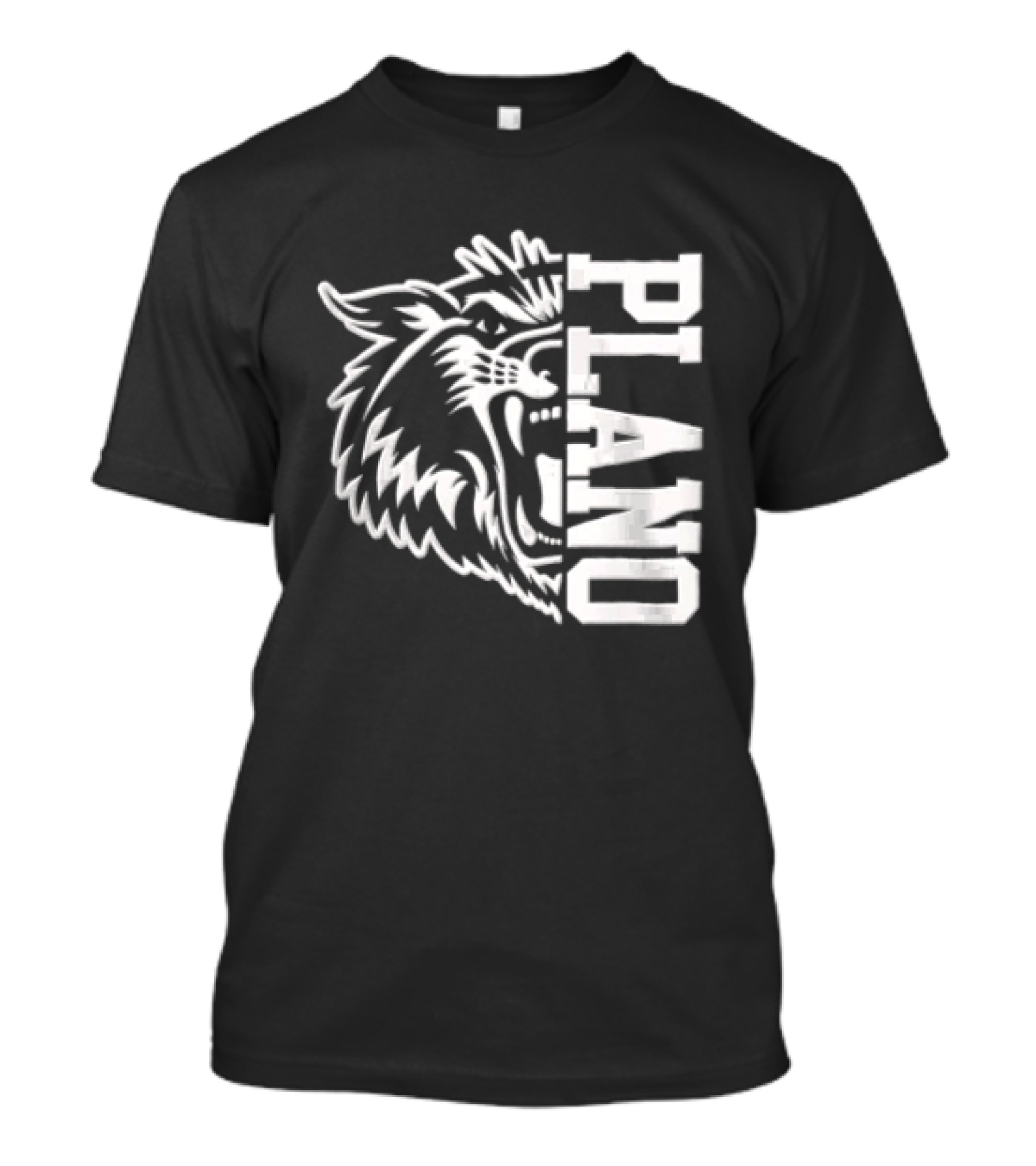 Plano Wildcats Split Face Team Spirit T-Shirt