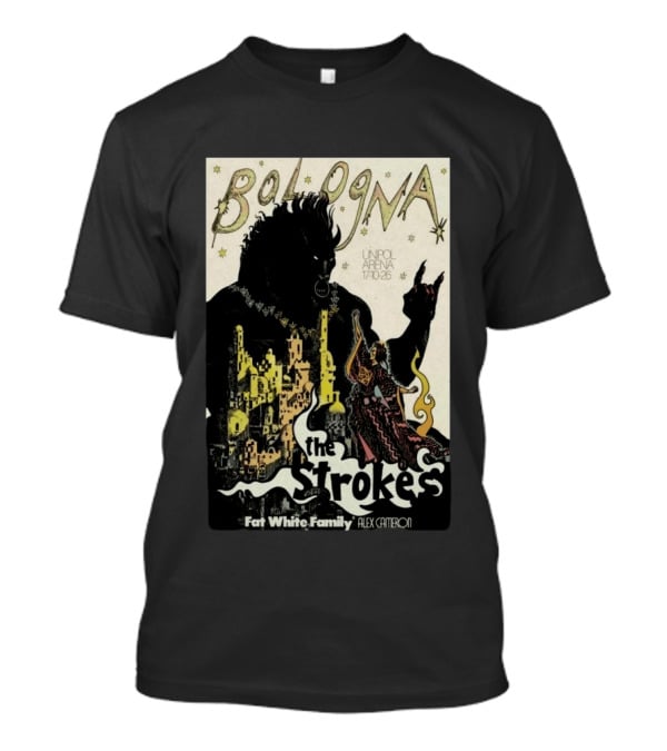 Bologna Concert The Strokes Unipol Arena 10.17.26 Fat White Family Alex Cameron T-Shirt