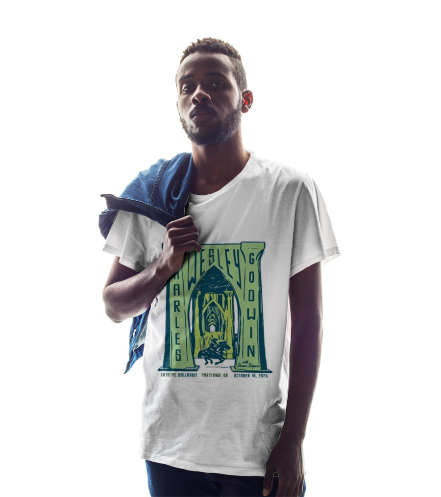 Charles Wesley Godwin With Danno Simpson Crystal Ballroom Portland OR October 18 2026 T-Shirt
