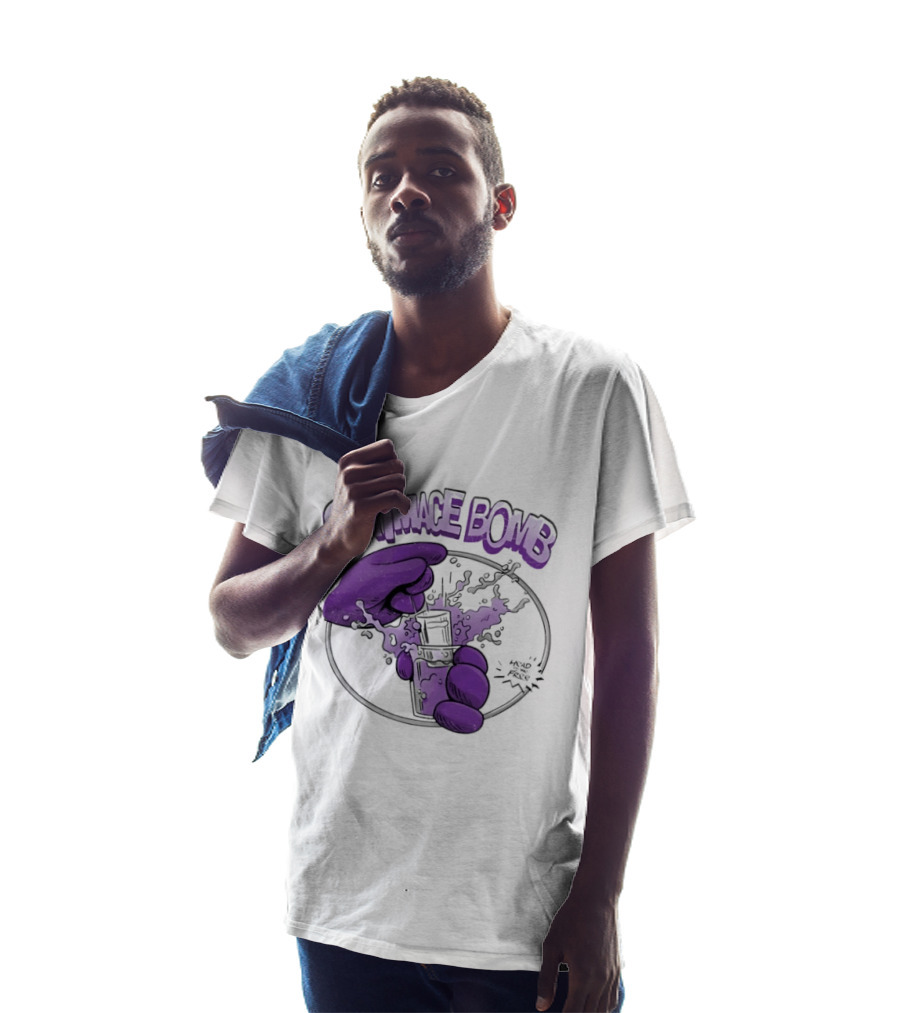 Grimace Bomb Grimace Shot Purple Explosion T-Shirt