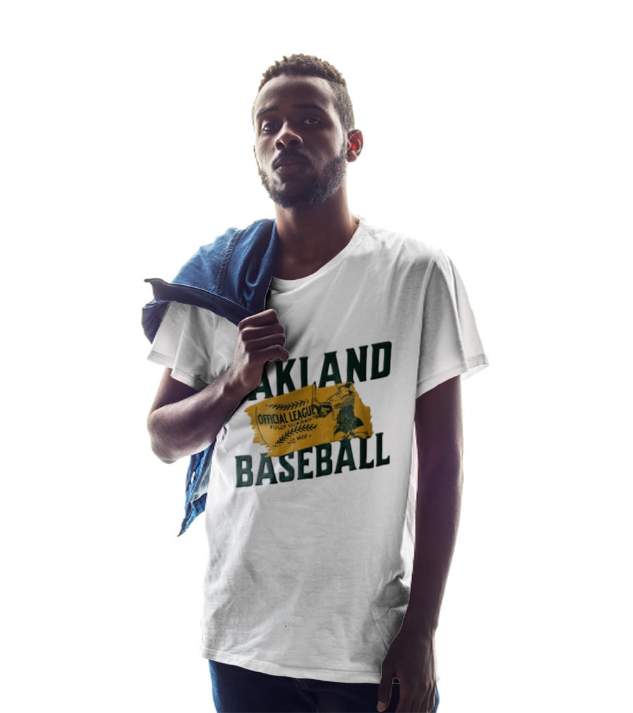 Oakland Baseball Official League Batter Swinging T-Shirt