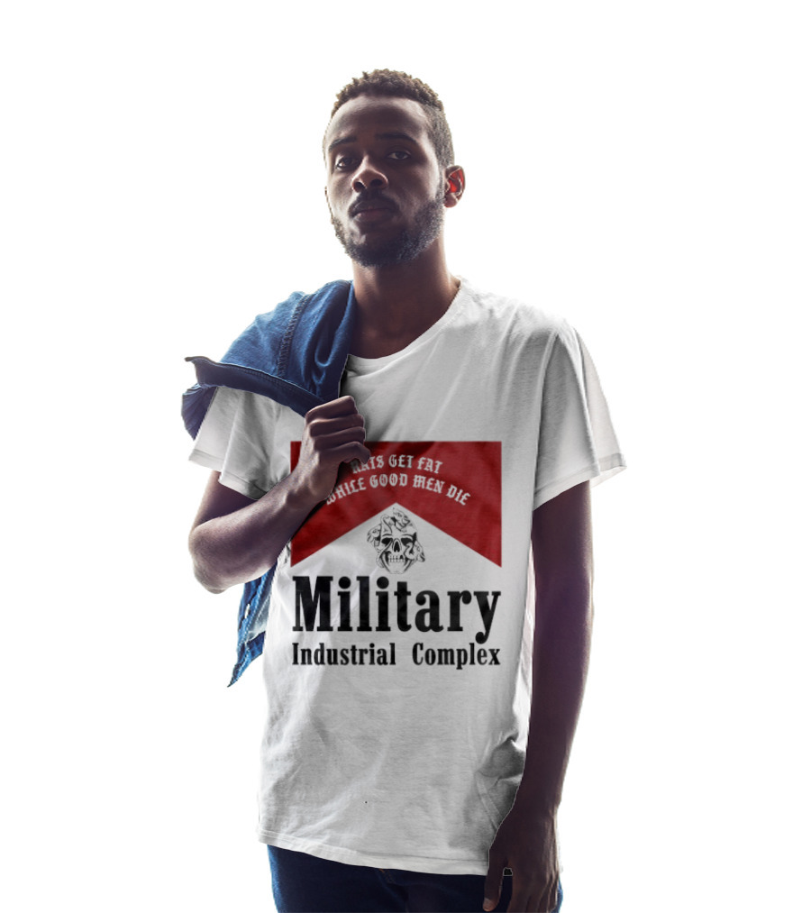 White Good Men Die Military Industrial Complex Rats T-Shirt