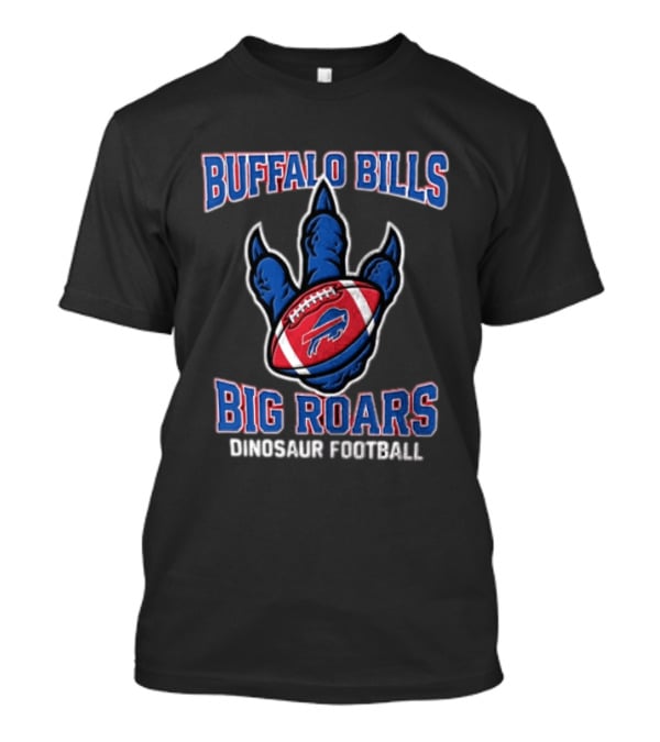 Buffalo Bills Dinosaur Football Big Roars Triceratops Football T-Shirt