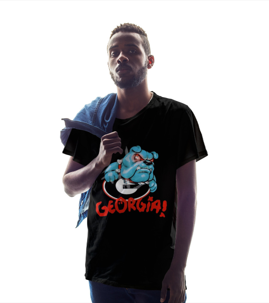 Georgia Bulldogs Spiked Bulldog Halloween UGA G T-Shirt