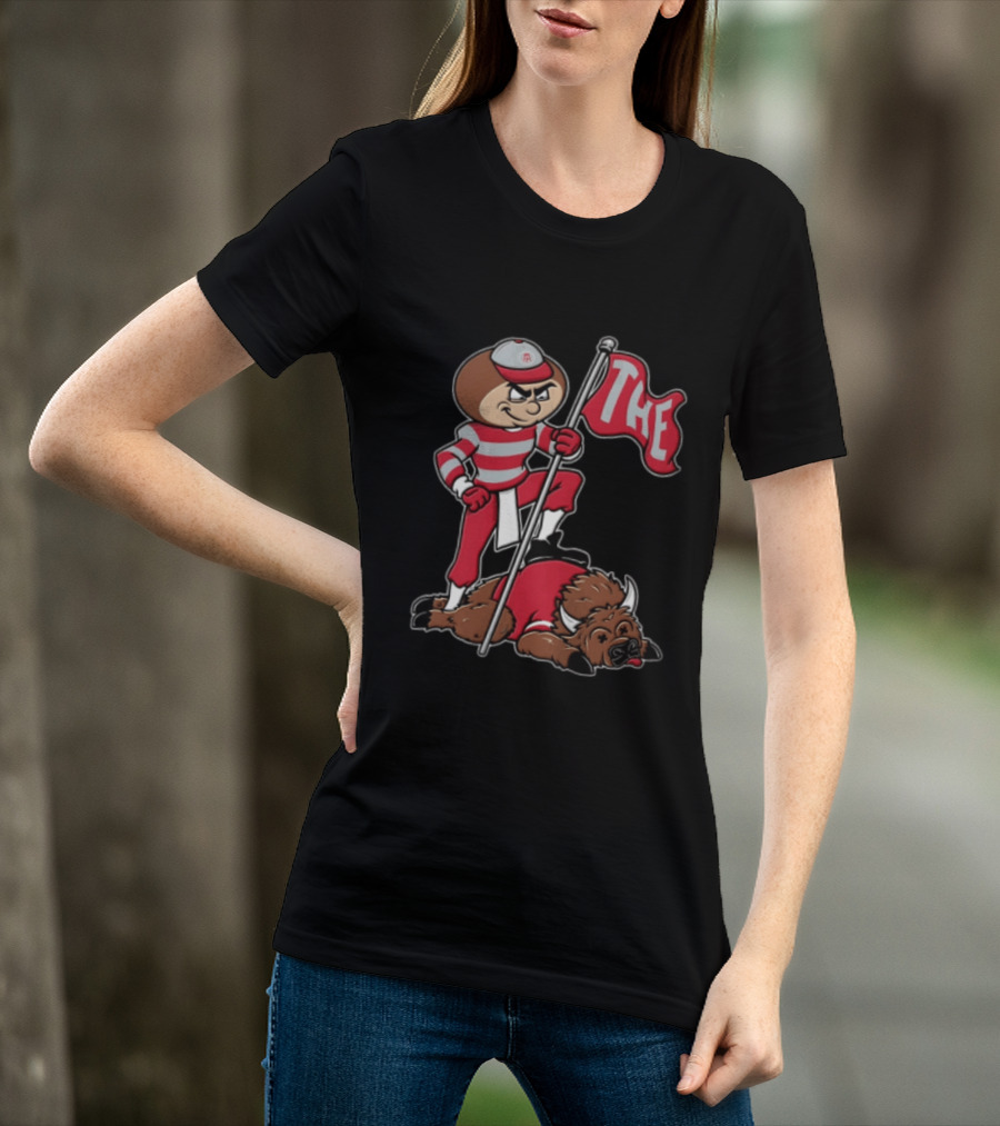 Ohio State Buckeyes Brutus Flag Rivalry T-Shirt