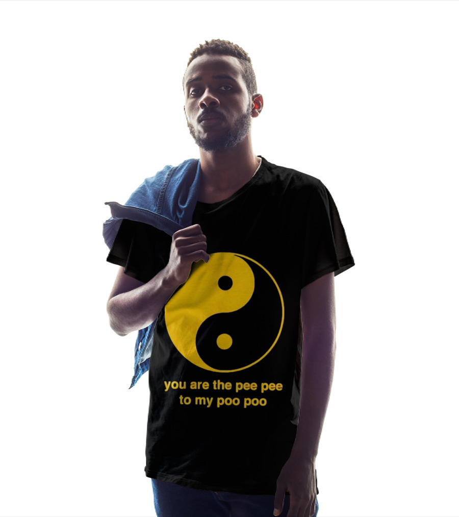 Yellow Yin Yang You Are The Pee Pee To My Poo Poo T-Shirt