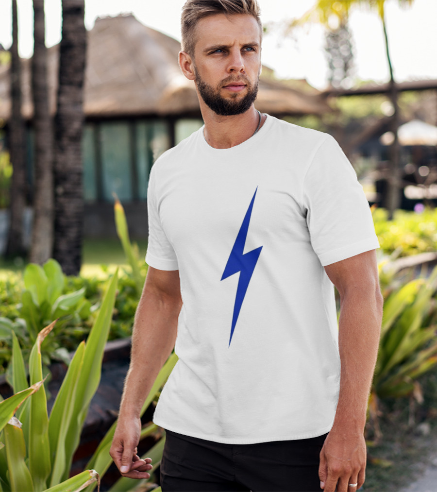 OKC Lightning Bolt Blue Power Energy T-Shirt