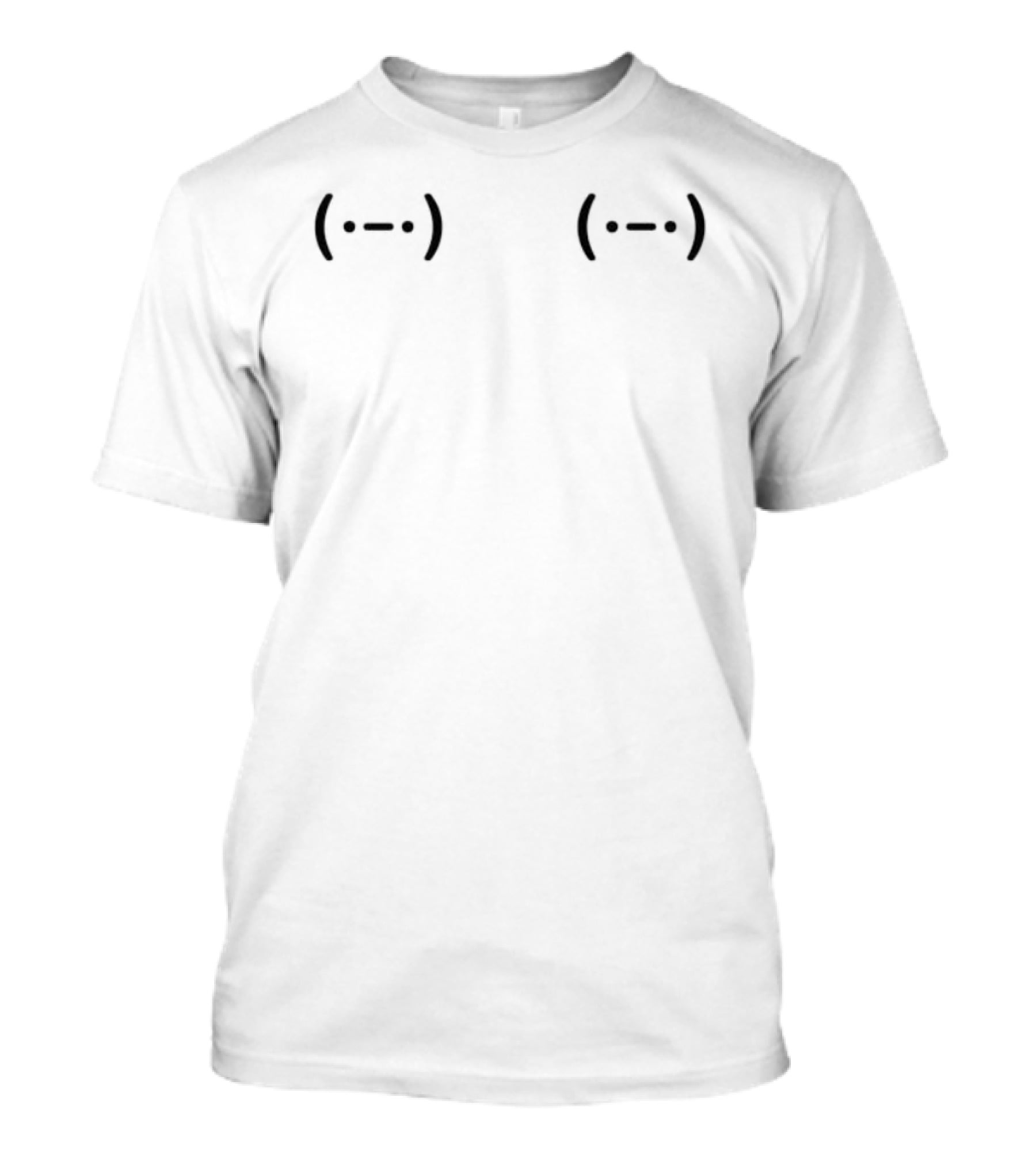Nipple Piercing Emoji With Parentheses And Dotted T-Shirt