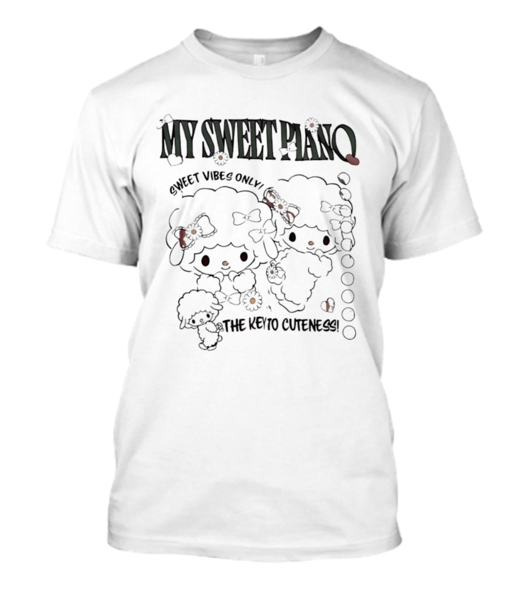 My Sweet Piano Sweet Vibes Only The Key To Cuteness T-Shirt
