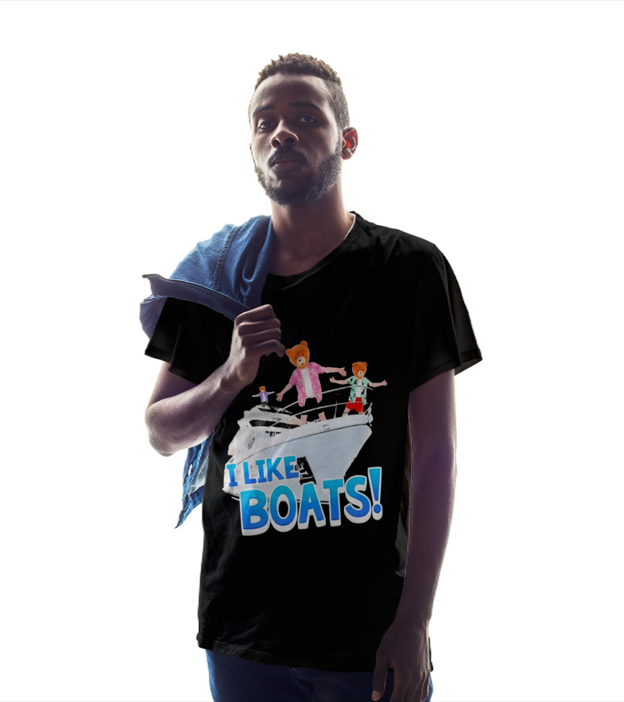 Bearhead I Like Boats Teddy Bears On Yacht T-Shirt