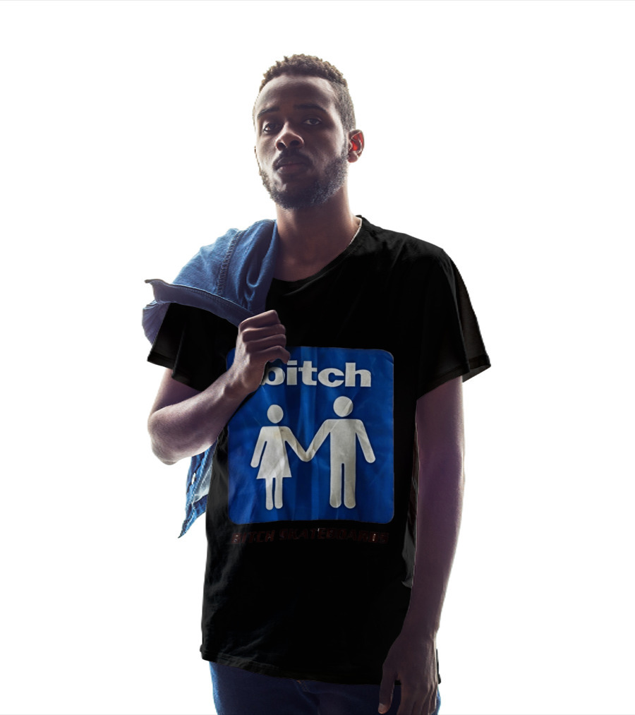 Bitch Skateboards Logo Holding Hands T-Shirt