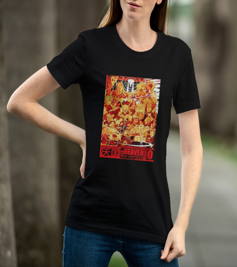 Guilty Gear Strive Characters Sol Badkai Ky Kiske May Ramlethal Heaven 10 Japanese T-Shirt