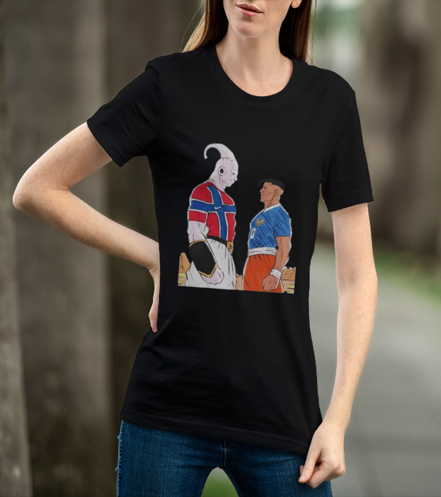 Norway Haaland Versus Mbappe France Dragon Ball Z T-Shirt