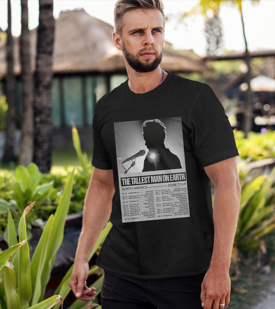 The Tallest Man On Earth North America 2026 Tour Dates T-Shirt