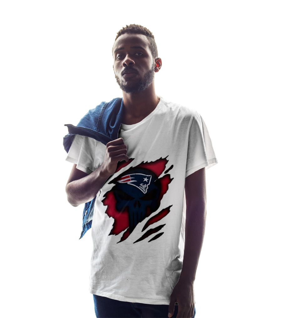 Patriots Skull Rip T-Shirt