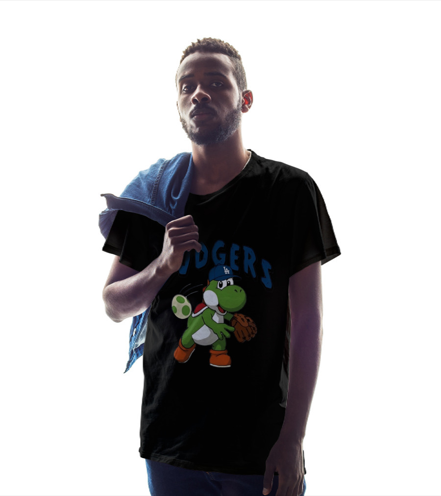 Dodgers Yoshi Throwing Egg Los Angeles California Secret Club T-Shirt