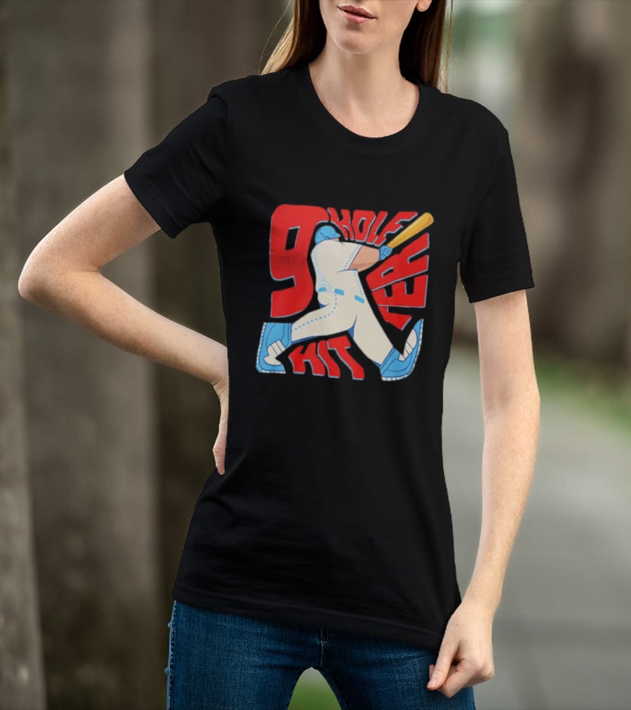 9 Hole Hitter Baseball Second Leadoff T-Shirt