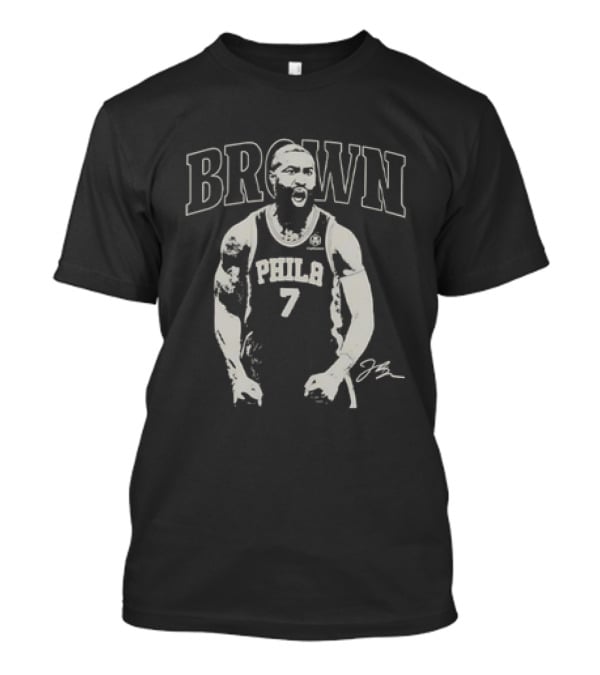 James Harden Philadelphia 76ers Philly Brown Number 7 Bootleg T-Shirt