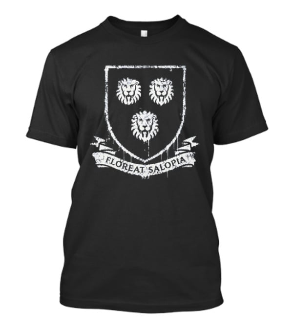 Shrewsbury 1907 Floreat Salopia Crest Lions Salop T-Shirt