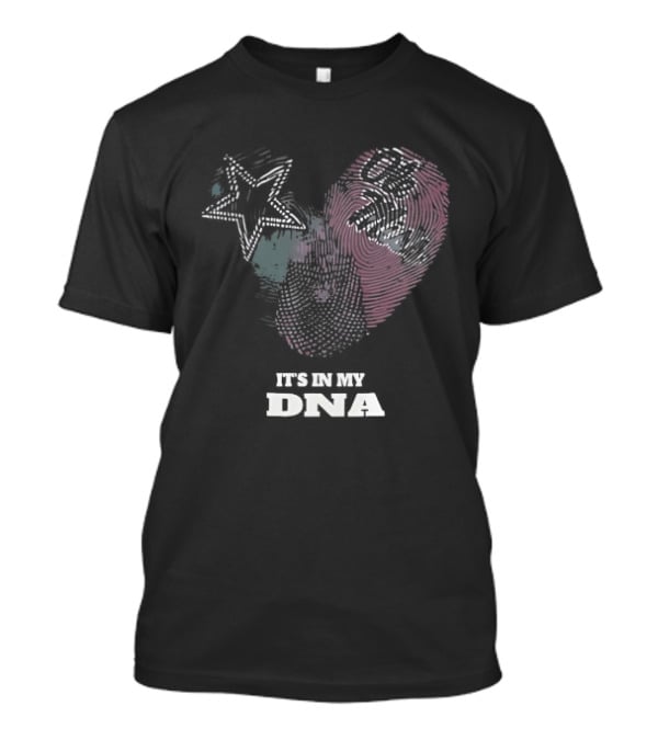 Heart Shaped Fingerprint Patriotism It's In My DNA T-Shirt