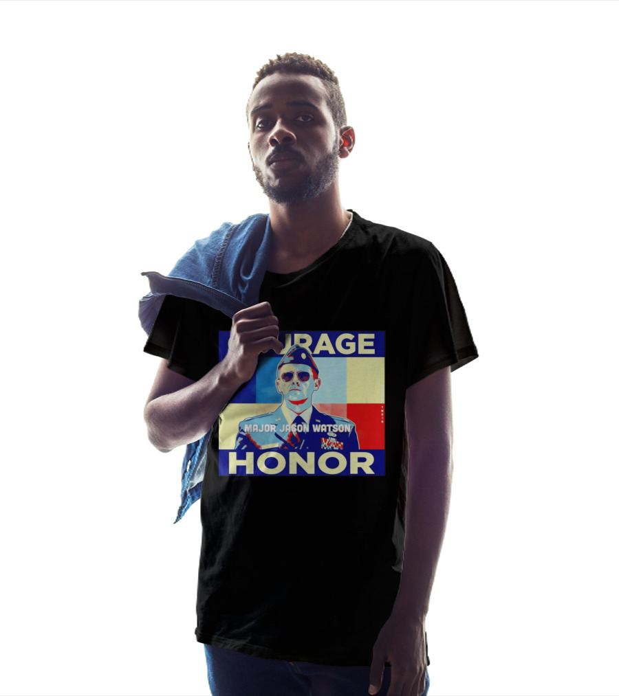 Courage Honor Major Jason Watson Military Tribute By Twain T-Shirt
