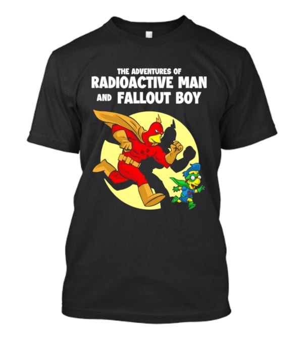 The Adventures Of Radioactive Man And Fallout Boy Comic Hero Duo T-Shirt