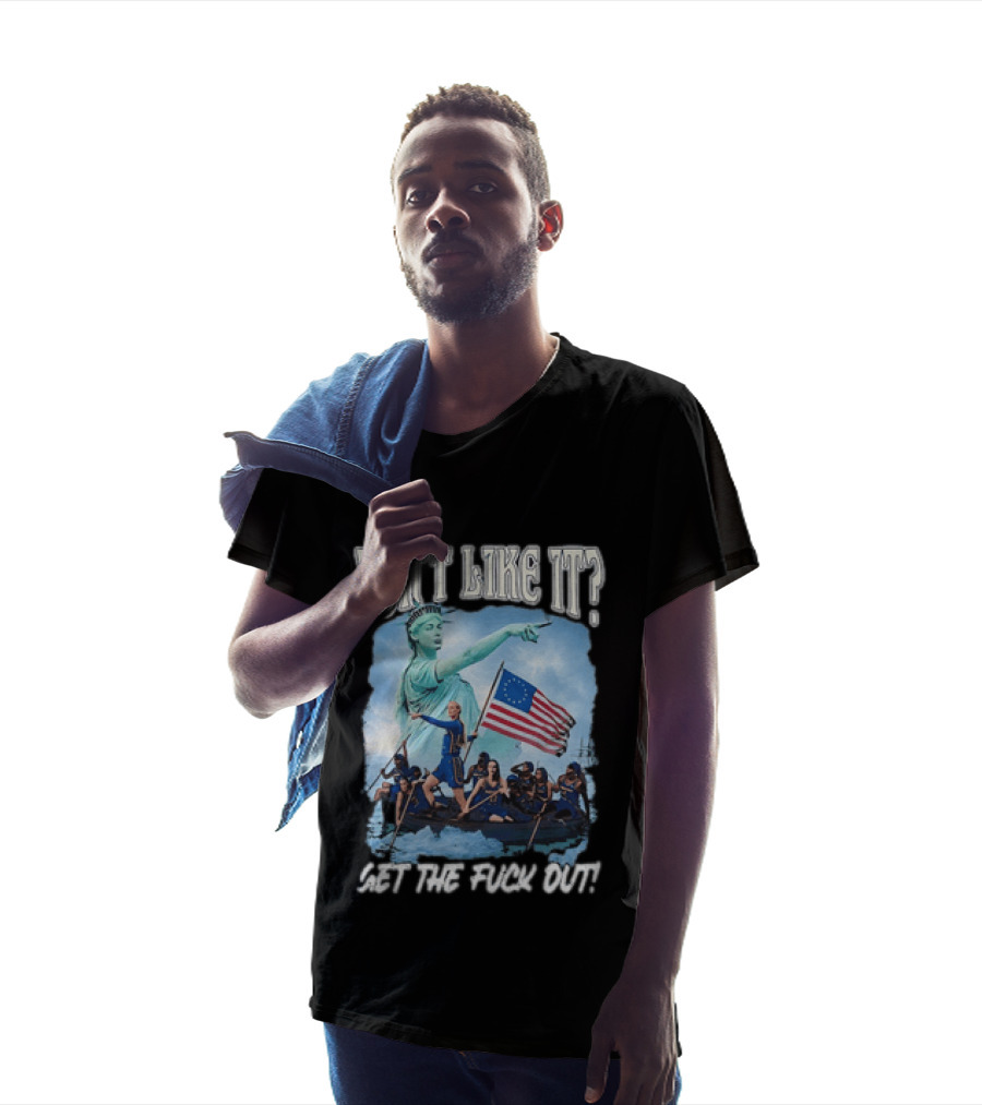 Indiana Fever Sophie Cunningham Statue Of Liberty Don't Like It Get The Fuck Out T-Shirt