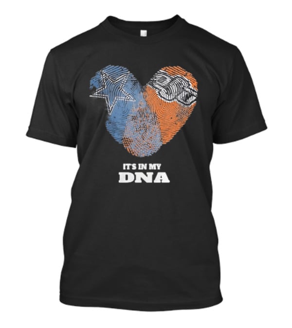 Texas Longhorns It's In My DNA Fingerprint Heart T-Shirt